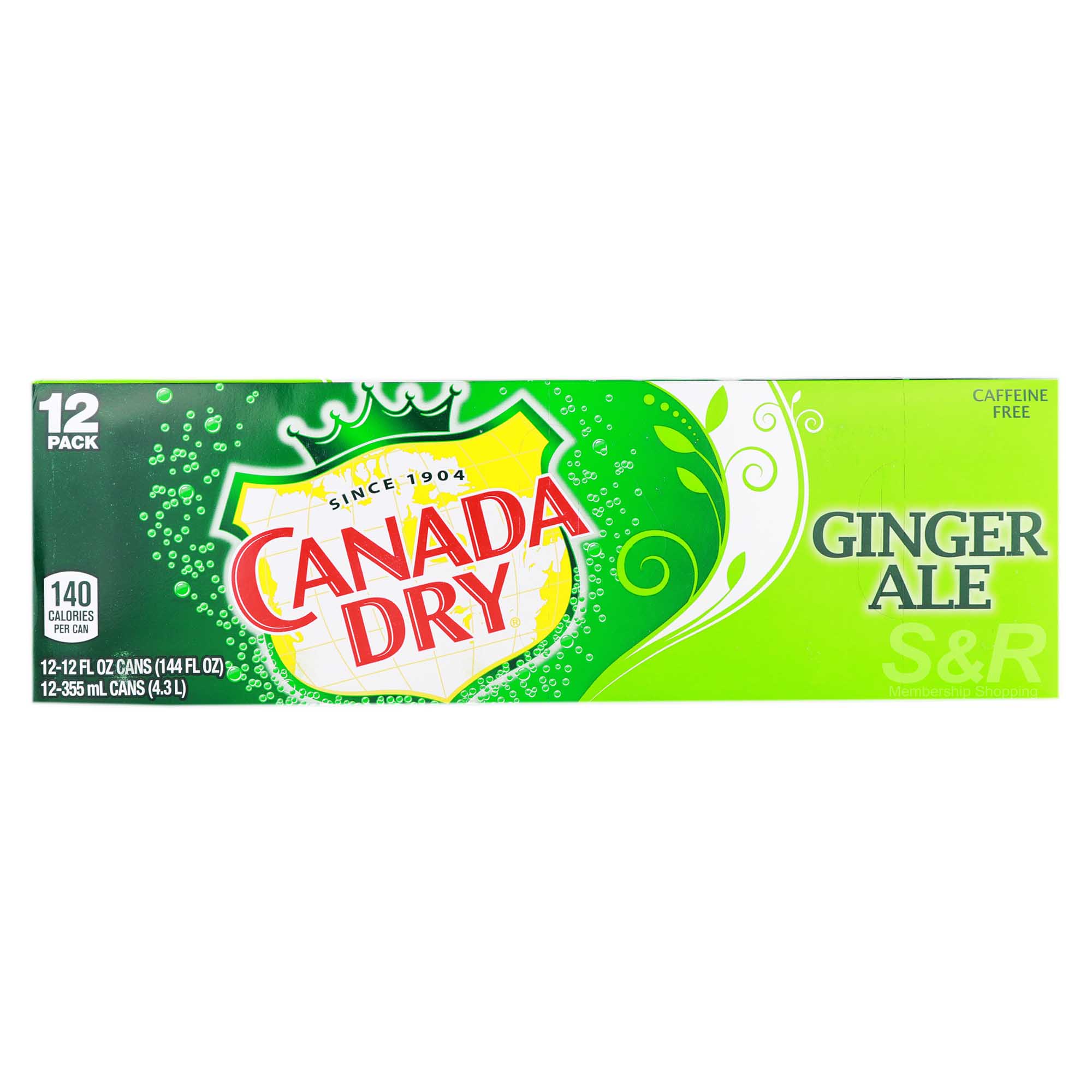 Canada Dry Ginger Ale 12 cans